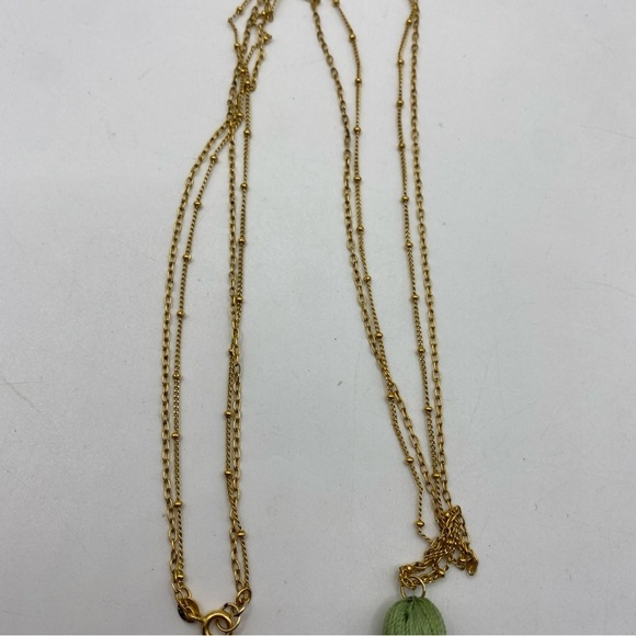 Babs Tassel Necklace Gold plated 32” in - Picture 4 of 8